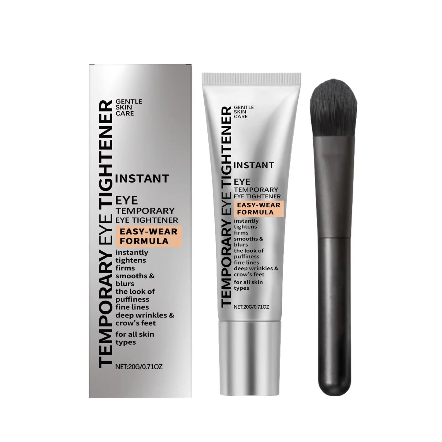 Temporary Tightener Eye Cream Reduces Dark Circles Eye Bags Puffiness Fine Lines Anti-Aging Hyaluronic Acid Firming Eye Cream