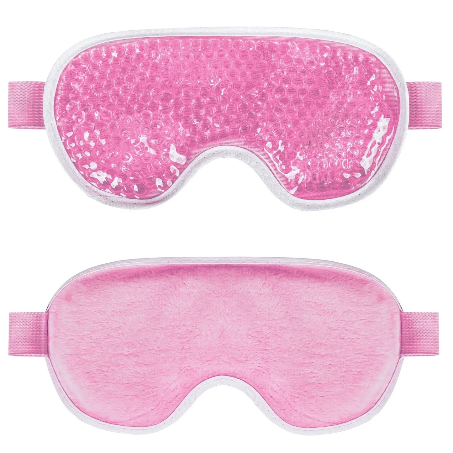 Eye Mask Cooling Eye Mask Hot & Cold Compress Gel Beads for Puffy Eyes Dark Circles Reduction