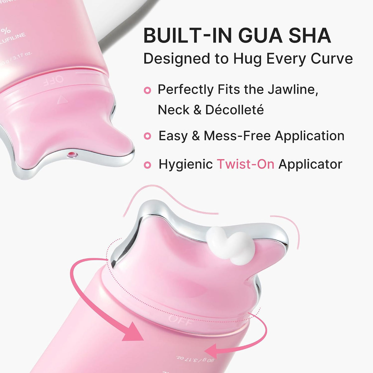 LUXFIRM Gua Sha - Neck & Face Lifter | PDRN Volufiline 5% Collagen Clinical Wrinkle Cream