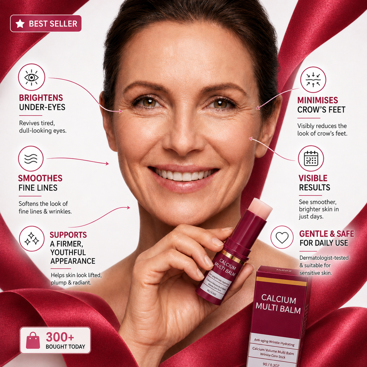 LUXLIFT - 'Filler In a Stick' Calcium Anti-Wrinkle Multi Balm 9G
