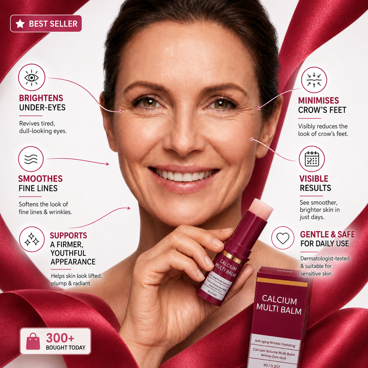 LUXLIFT - 'Filler In a Stick' Calcium Anti-Wrinkle Multi Balm 9G