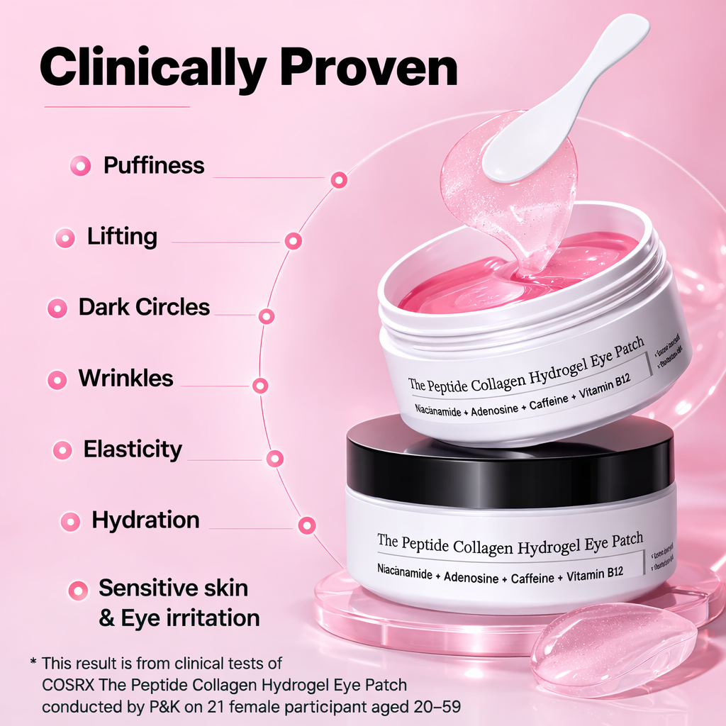 LUXSKIN Pink Collagen Under-Eye Revival Patches 60pcs