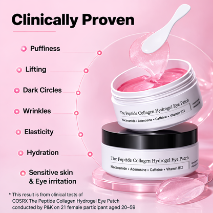 LUXSKIN Pink Collagen Under-Eye Revival Patches 60pcs