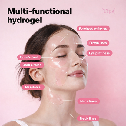 LUXSKIN Pink Collagen Under-Eye Revival Patches 60pcs