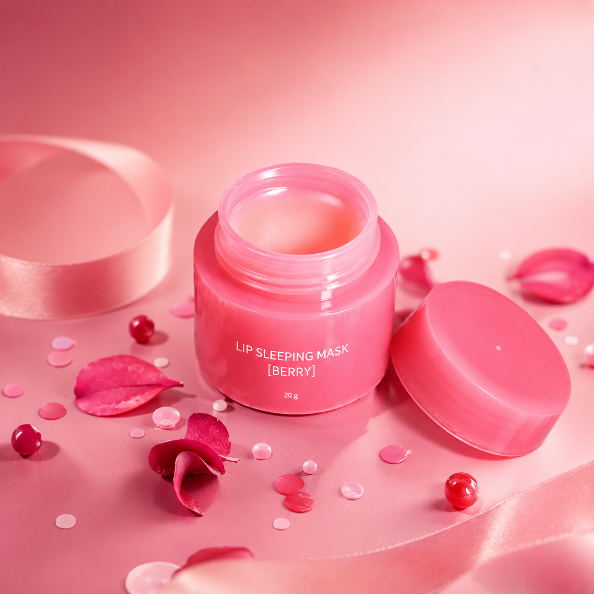K-Beauty Lucious Berry Lip Mask Balm | Day/Overnight Hydration for Soft, Smooth Lips