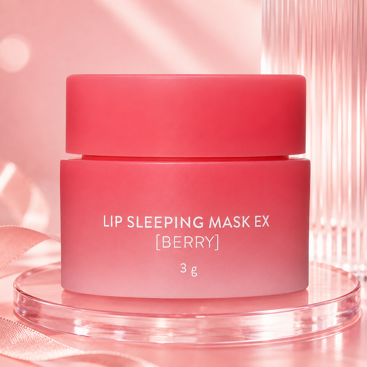 K-Beauty Lucious Berry Lip Mask Balm | Day/Overnight Hydration for Soft, Smooth Lips