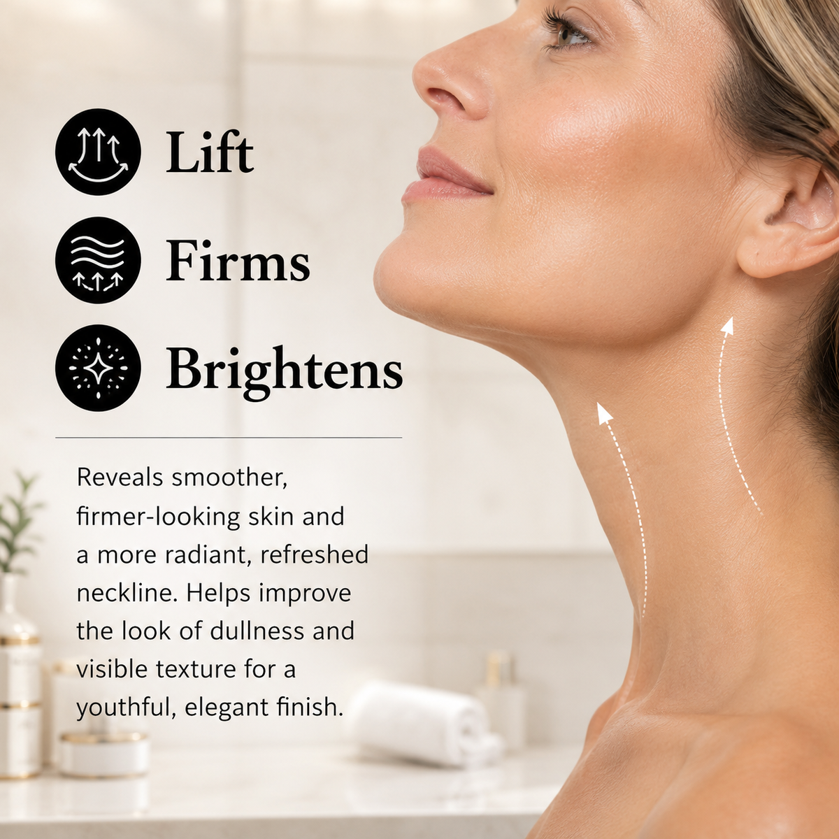 LUXFIRM Collagen Neck Firming & Lifting Mask for Lines & Wrinkles