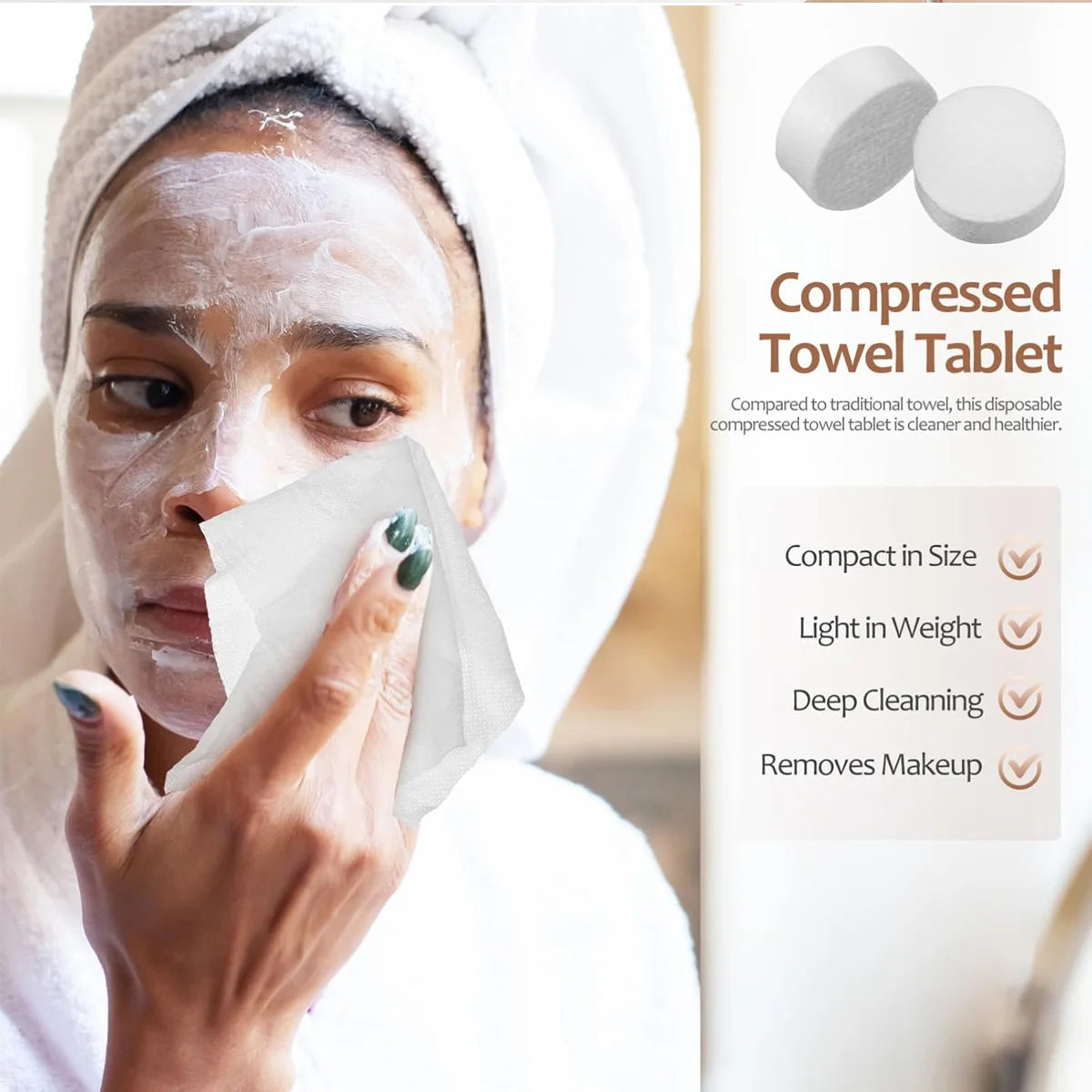 Stay Fresh Anywhere with Convenient Cotton Towels!