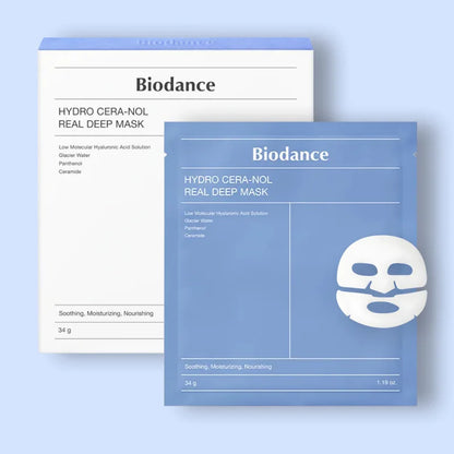 Bio-Collagen Refreshing Deep Face Mask. Moisturizing Night Hydrogel Mask, Minimizes Pores, Improves Elasticity