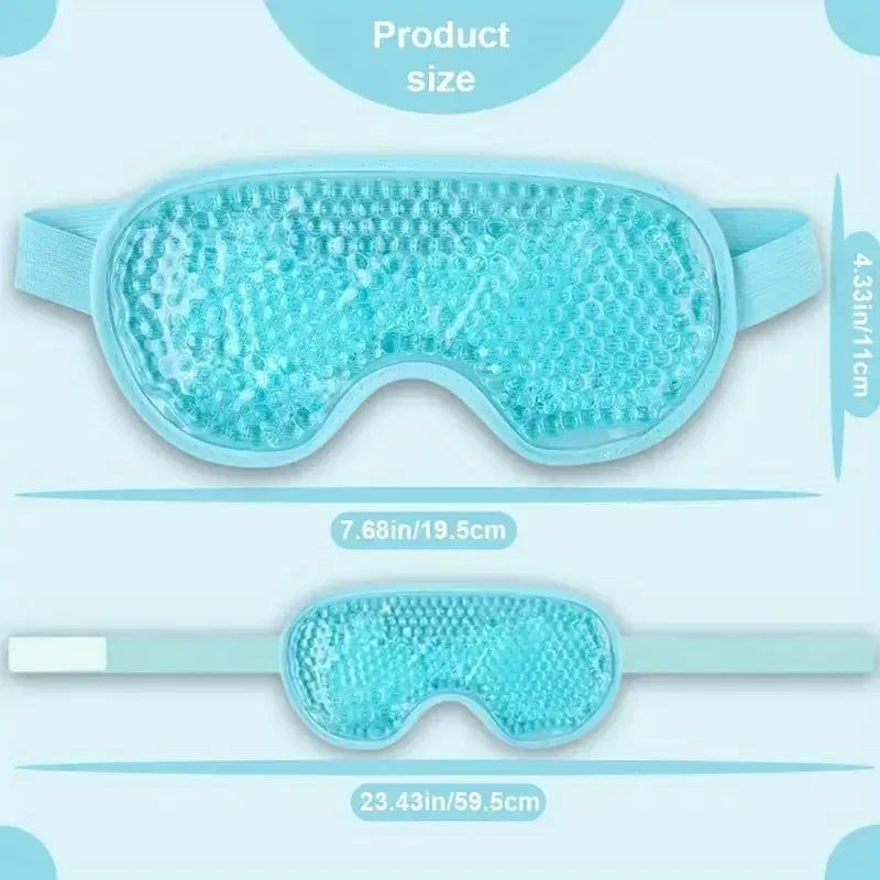 Eye Mask Cooling Eye Mask Hot & Cold Compress Gel Beads for Puffy Eyes Dark Circles Reduction