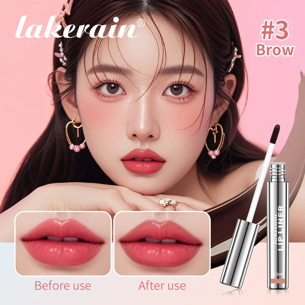 Lakerain Peel Off Enhanced Lip Liner Tattoo, Waterproof Bold Matte Color That Lasts