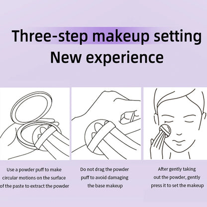 Waterproof Violet Setting Powder for Oily Skin