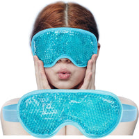 Eye Mask Cooling Eye Mask Hot & Cold Compress Gel Beads for Puffy Eyes Dark Circles Reduction