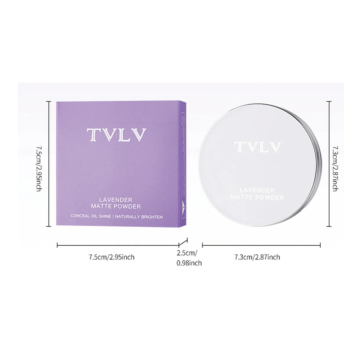 Waterproof Violet Setting Powder for Oily Skin