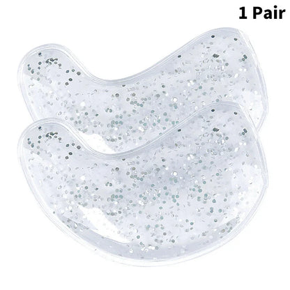 Cute Pink Gel Eyebag Patch Hot & Cold Relieves Puffiness & Reusable