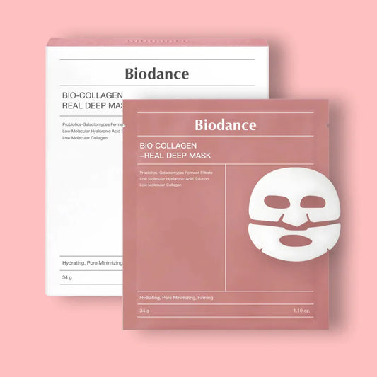Bio-Collagen Refreshing Deep Face Mask. Moisturizing Night Hydrogel Mask, Minimizes Pores, Improves Elasticity