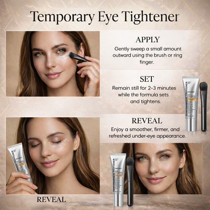 LUXLIFTÉ™ Instant Eye Tightener – Hyaluronic Firming Cream for Dark Circles, Puffiness & Fine Lines