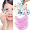 Cute Pink Gel Eyebag Patch Hot & Cold Relieves Puffiness & Reusable