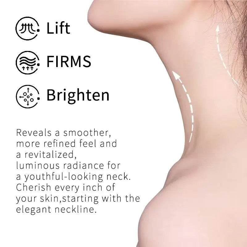 LUXFIRM 4PACK Overnight Hyaluronic Acid / Collagen Moisturising Neck Lifting Mask